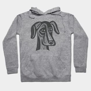 Artsy Dog Illustration Hoodie